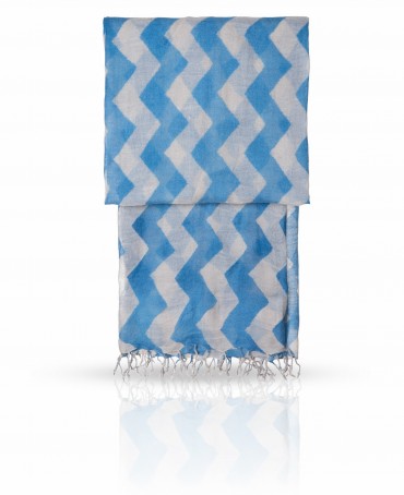 Палантин Унисекс ZW-ZIGZAG/BLUE